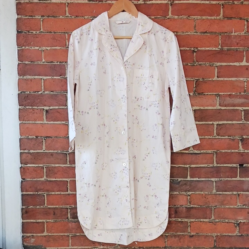Floral Button-Down Nightshirt